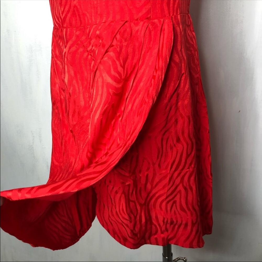 Sun Becomes Her Wildflower Wrap Red Bustier Dress - Picture 3 of 7